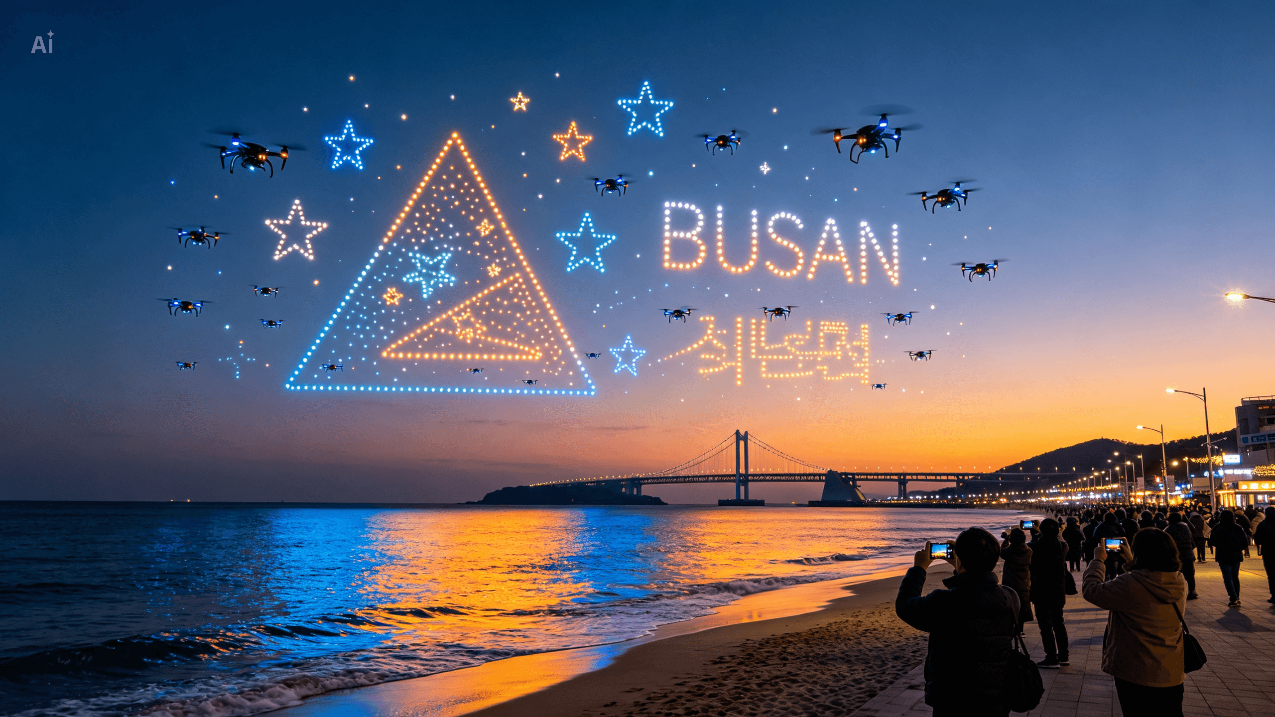 광안리 드론쇼 사진 1